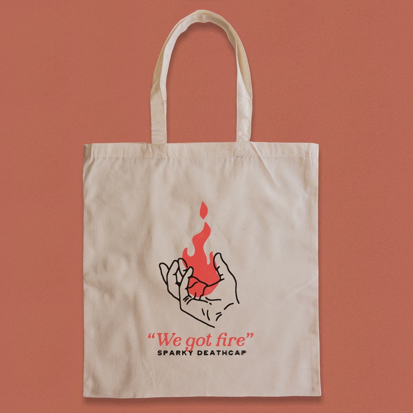 We Got Fire |  Sparky Deathcap Tote Bag